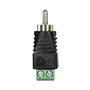 Safire stik - RCA han - Output +/- med 2 terminaler - 36 mm (D) - 13 mm (B) - 5 g