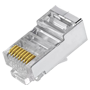Connectors RJ45 pass-thru - Til krympning - Kompatibel med CAT FTP kabel 5E - EZ Type - 50 stk