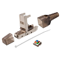 Connector RJ45 - Kompatibel med CAT FTP kabel 6 - Metalhus - Nem installation uden værktøj