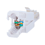 UTP kabel connector - RJ45 udgang - Kompatibel med UTP kategori 5E - Nem installation uden værktøj