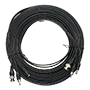 Kombineret kabel RG59 + Audio + DC - Mini RG59 med BNC stik - Lydkabel via RCA - Strømkabel via Jack - Længde 20 m - Lavt tab