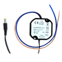Elektronisk strømforsyning - 12 V / 1500 mA - Kompakte mål - 52(Al) x 50(An) x 25(Fo) - Stabiliseret - IP67